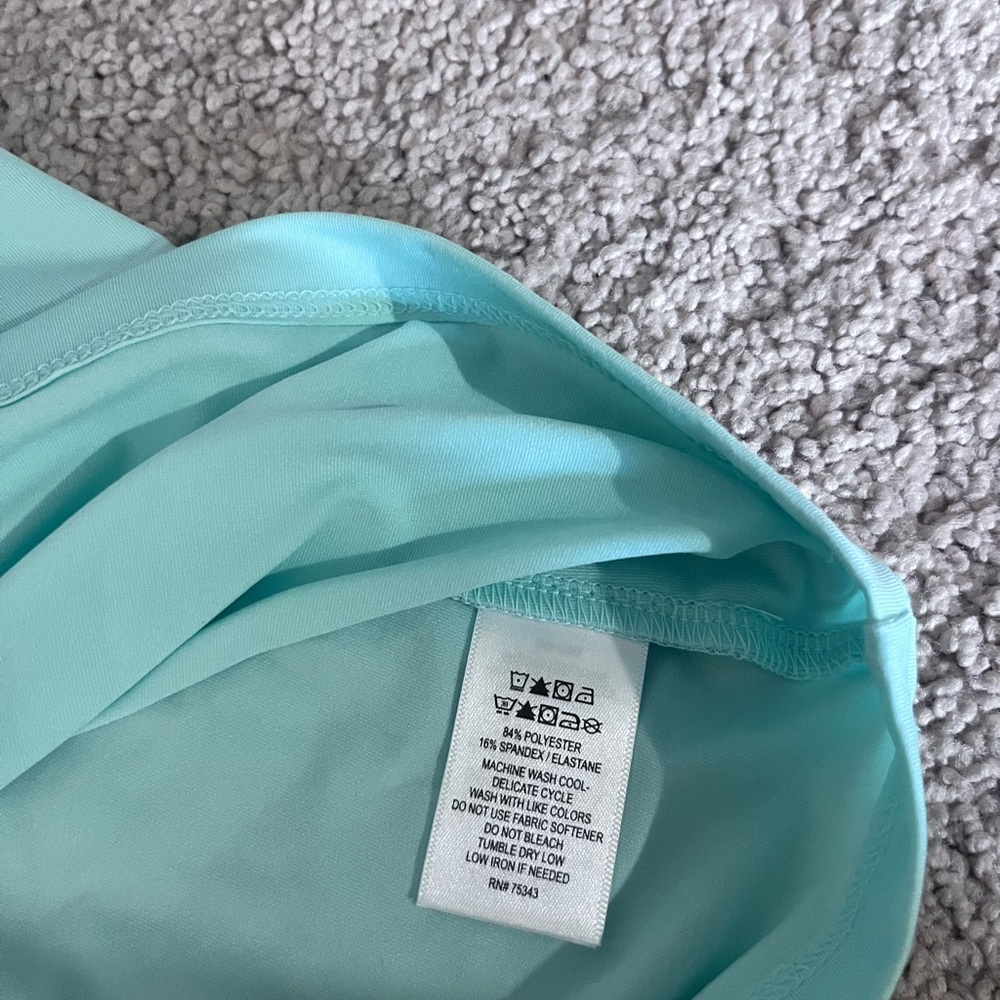 NWT Tommy Bahama Light Green Polo with Patterned Collar - Picture 4 of 5